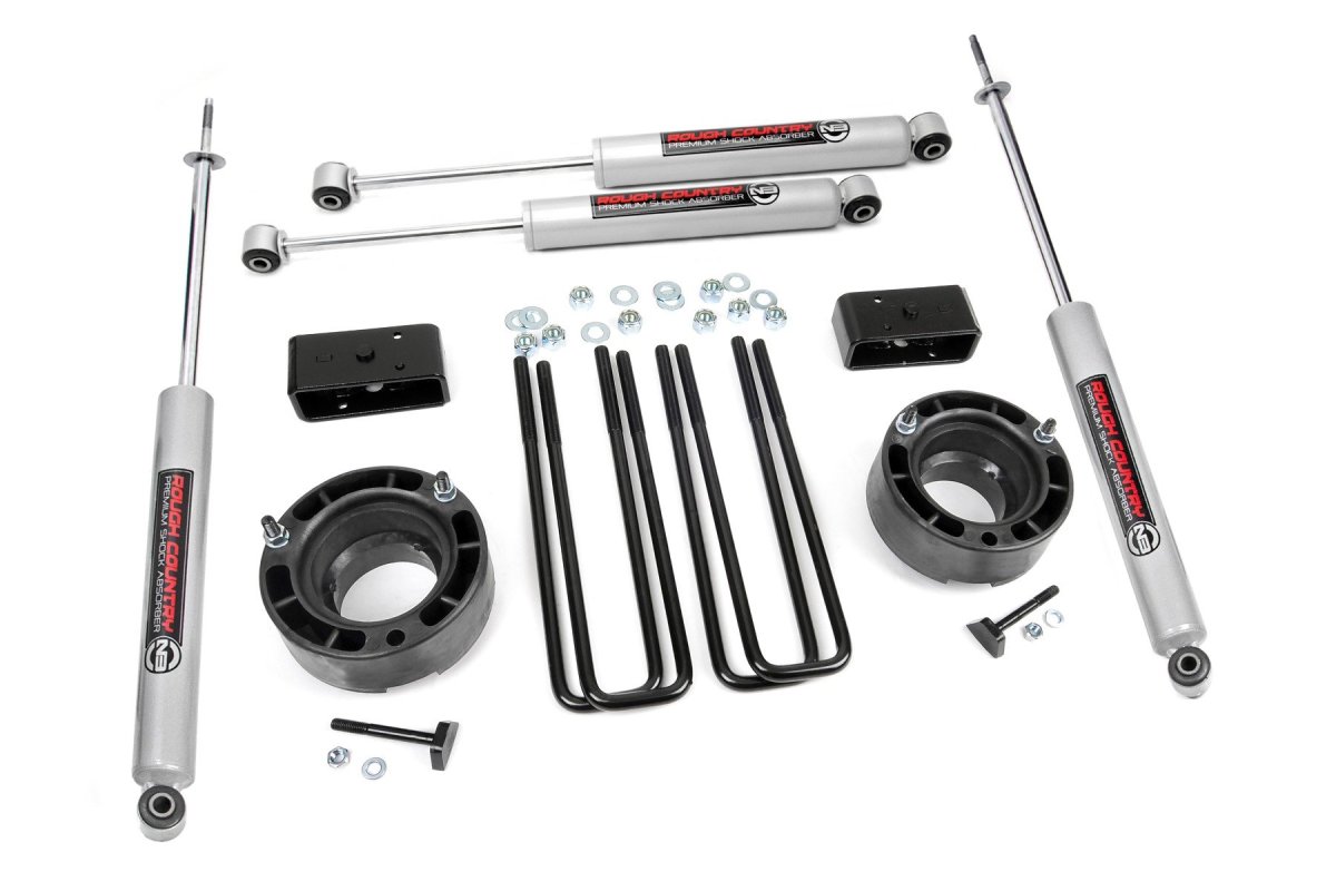 Dodge Ram 1500 Suspension Lift Kit - Front + Rear - Rough Country - 2.5 Inch Lift Kit - '94-'01